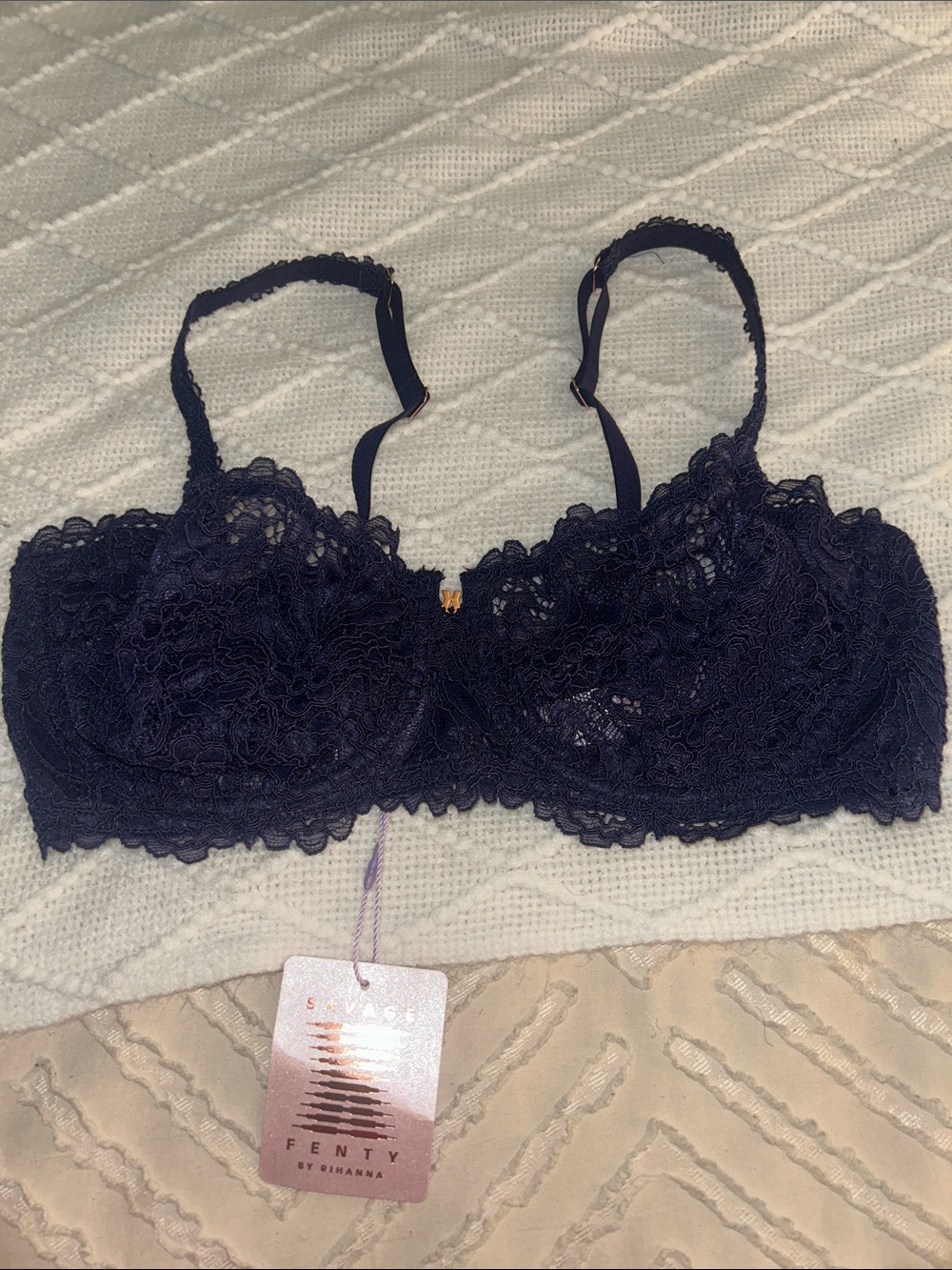 Savage X Fenty Lace Unlined Balconette Bra